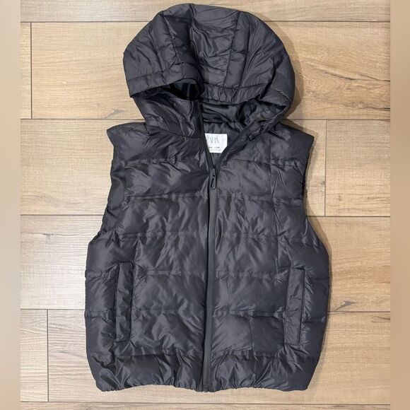Zara Other - Zara Boys black gray puffer vest winter warm 8 9 130 cm active coat jacket